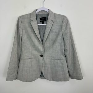 J. Crew Light Gray Plaid Blazer